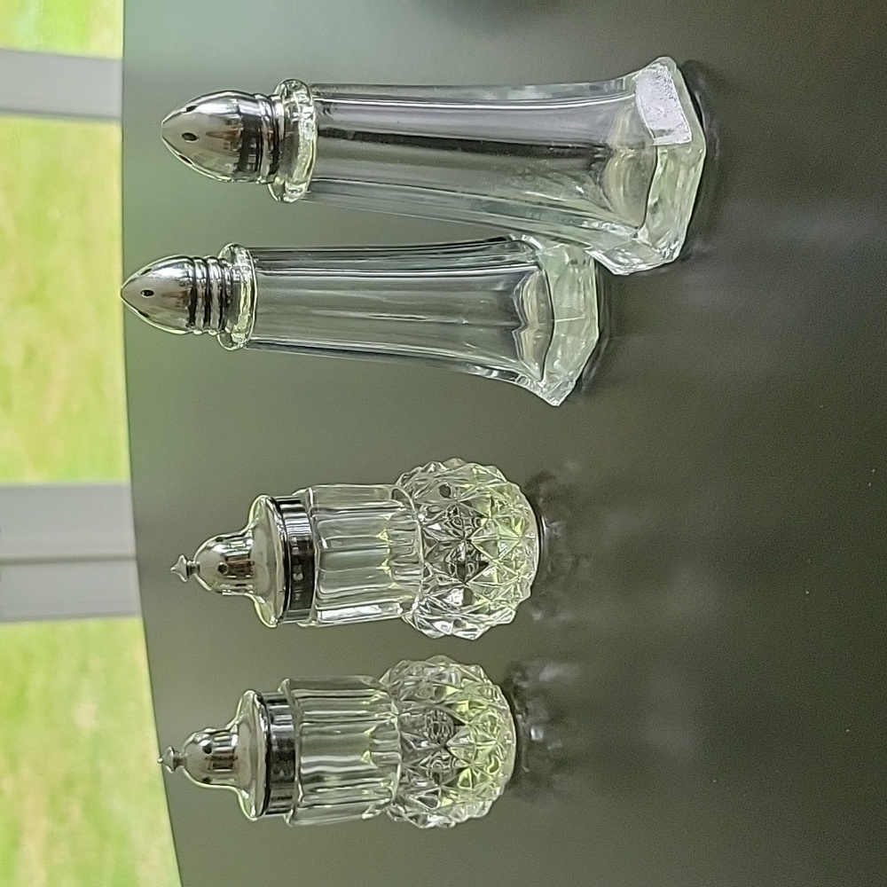 Salt and pepper shakers 2 sets